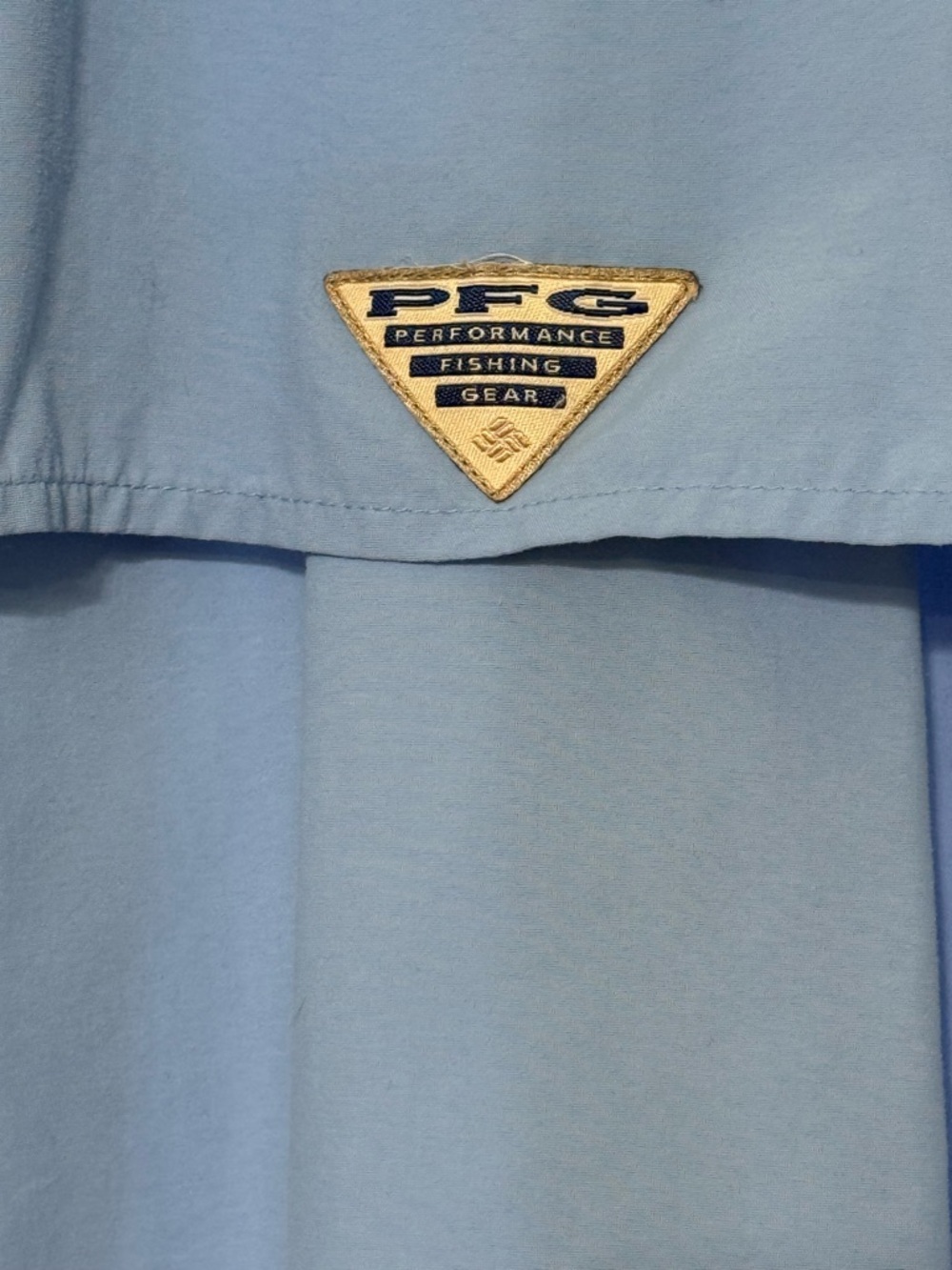Columbia Light Blue Long Sleeve Button-Up Outdoor Shirt - Picture 5 of 8